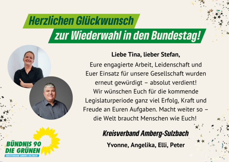 Glückwunsch an Tina und Stefan!