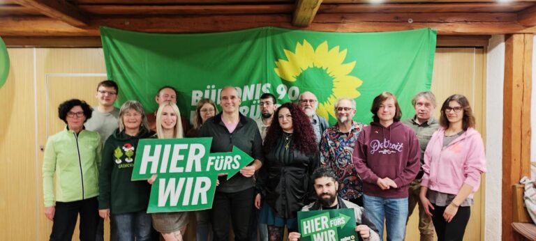 Auerbacher Grüne nominieren Bürgermeisterkandidaten Bernd Scheller und stellen Liste für den  Stadtrat auf